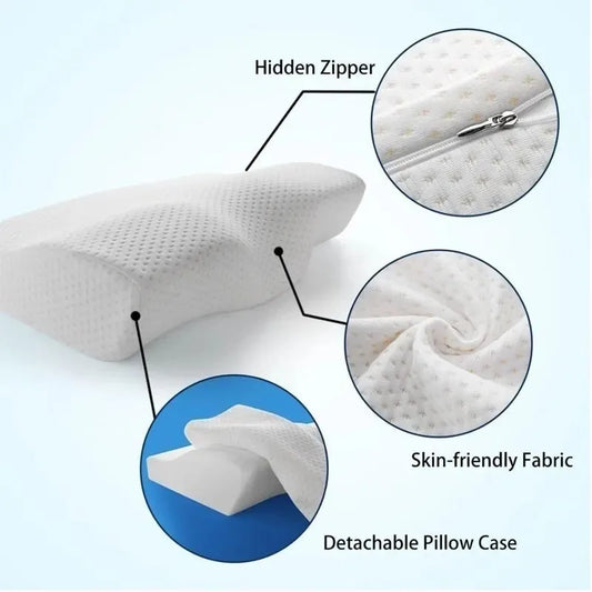 ErgoRelief™Orthopedic Memory Foam Pillow Neck & Spine Support for Pain Free Sleep